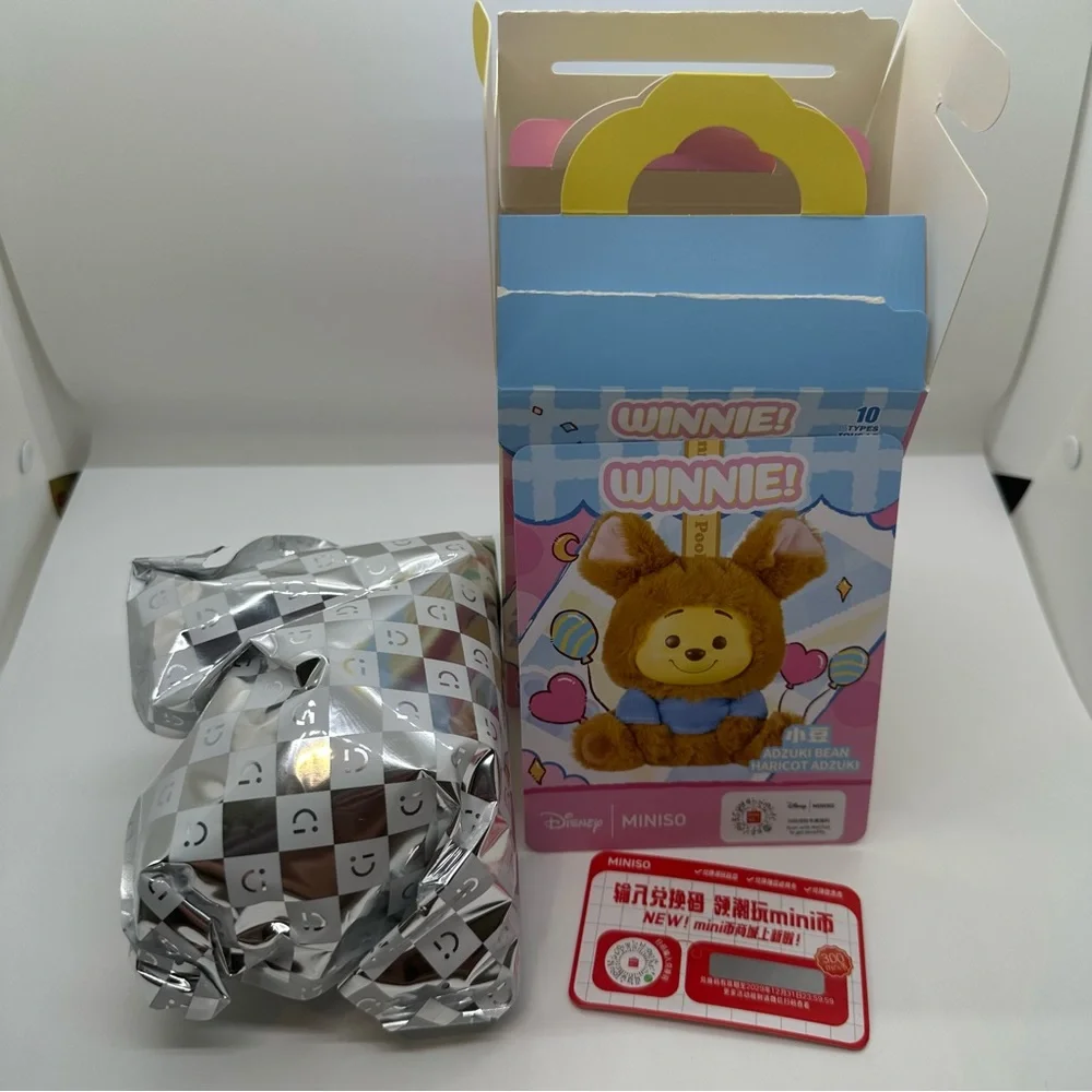 New Miniso Winnie the Pooh “Naughty Pooh” Confirmed Adzuki Bean Plush Vinyl
